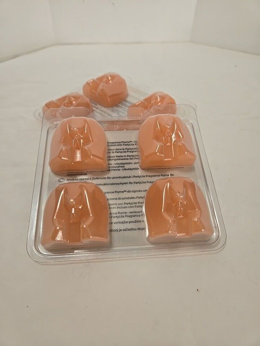 PARTYLITE PEACH HONEY CITRONELLA WAX PLUS MELTS NEW CANDLE MELT Set of 2 NIB